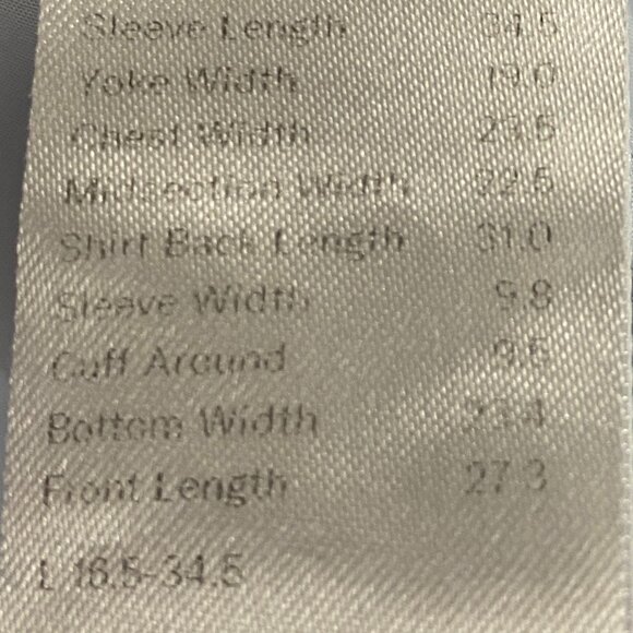 Proper Cloth Light Blue Dress Shirt Size 16.5-34.5 - Picture 6 of 6